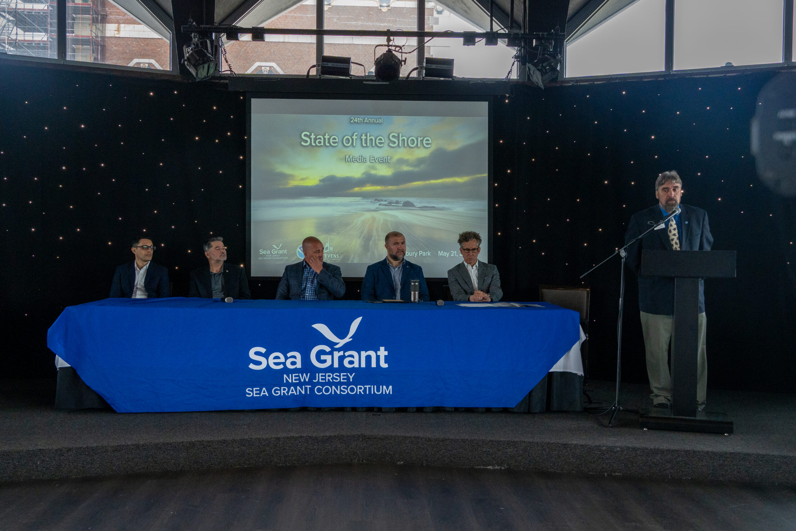 2026 speakers of State of the Shore during Q&A. 