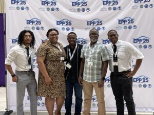 Teemer Barry and group at an event. 