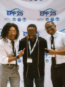 Teemer and friends at an event. 